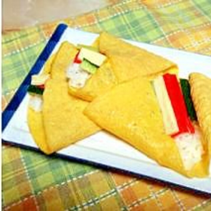 薄焼き卵で手巻き寿司!具材ミックス版!